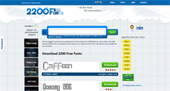 Desktop Screenshot of 2200freefonts.com